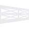 Ekena Millwork 36"H x 94 1/2"W Farmhouse Fence PVC Wainscot Paneling Kit WPK36X94FHF - alternate 1